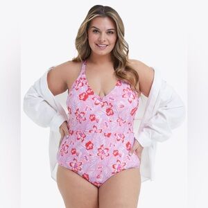 Draper James Floral One Piece Swimsuit